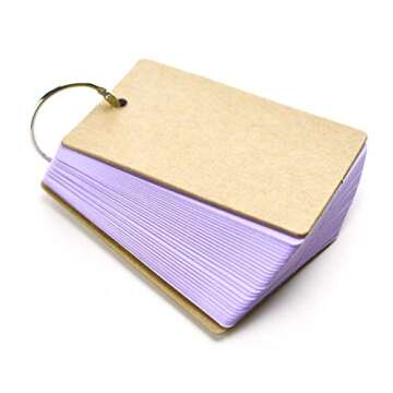 Colorful 300Pcs Blank Flash Cards for School DIY Use