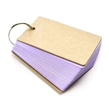 Colorful 300Pcs Blank Flash Cards for School DIY Use