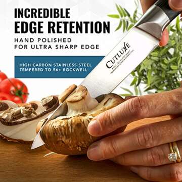 Cutluxe Chef Knife Set – 3PCS Professional German Steel