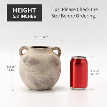 Elegant PORCER Terracotta Vase - Stylish Home Decor