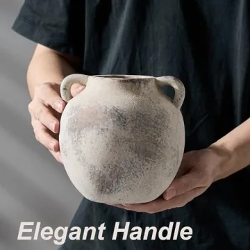 Elegant PORCER Terracotta Vase - Stylish Home Decor