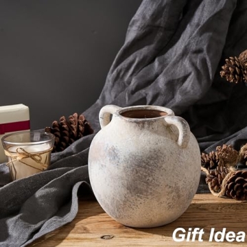 Elegant PORCER Terracotta Vase - Stylish Home Decor