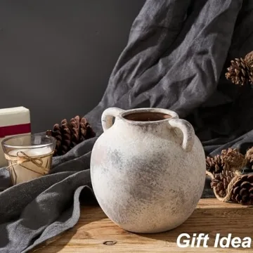 Elegant PORCER Terracotta Vase - Stylish Home Decor