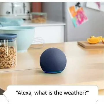 Echo Dot (5th Gen, 2022 release) | With bigger vibrant sound, helpful routines and Alexa | Deep Sea Blue