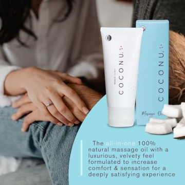 Coconu Silky Massage Oil for Couples 100% Natural 3 Oz