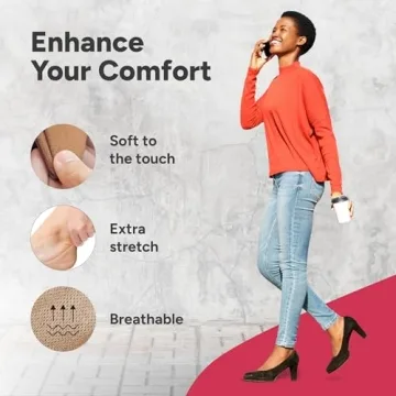 Eedor Women's No Show Socks - Thin & Non Slip, 3 Pairs