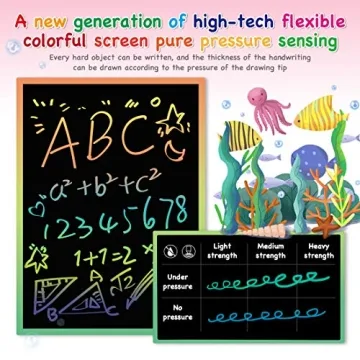 ORSEN LCD Writing Tablet - 10 Inch Colorful Kids Doodle Board