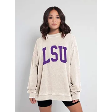 Soft NCAA LSU Tigers Fleece Sweatshirt for Women