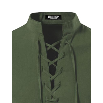 Renaissance Pirate Viking Shirt – Army Green