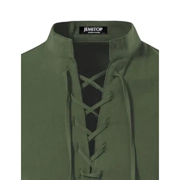 Renaissance Pirate Viking Shirt – Army Green
