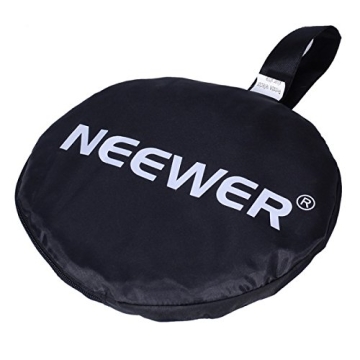 NEEWER 40"x60"/100x150cm Light Reflectors for Photography, Portable 5 in 1 Collapsible Multi Disc with Bag - Translucent, Silver, Gold, Black, White Diffuser for Studio and Outdoor Lighting