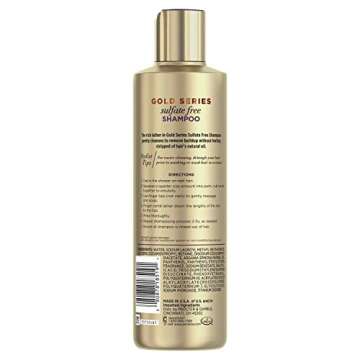 Pantene Gold Series Argan Oil from ProV for Natural and Curly Textured Hair, Sulfate Free Shampoo, 8...