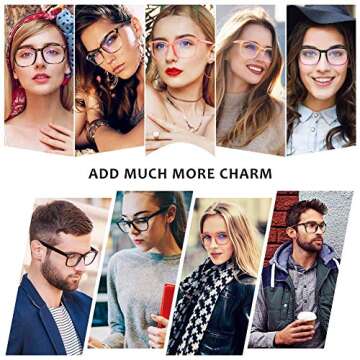 Blue Light Blocking Glasses - Computer Glasses Anti Eye Strain Headache
