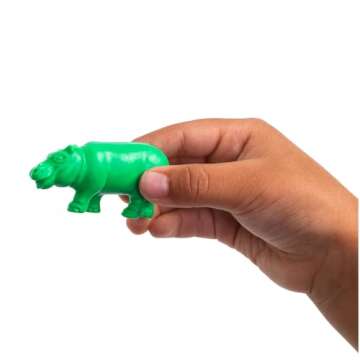 Excellerations Math Manipulatives Set of 120 Jungle Animal Counters 1.5 inches -2 inches, STEM Educational Toy for Mathematics, Preschool