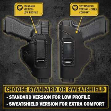 Relentless Tactical IWB Leather Holster for Glock & S&W