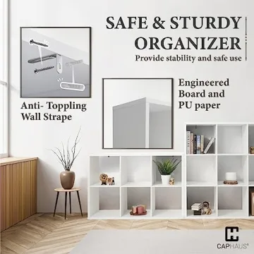 CAPHAUS 8-Cube Storage Organizer with Sturdy Design