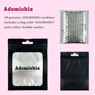 ADEMISHIA Heart O-ring Slip Chain Necklace For Women, Handmade Punk Gothic Cuban Necklace Jewelry Adjustable Lariat Y-Necklace (Black, 29")