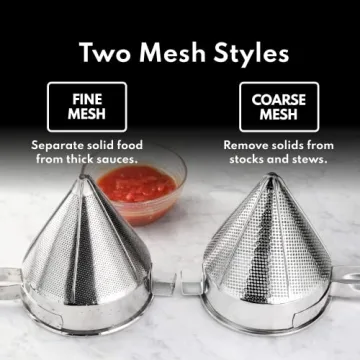 Durable Stainless Steel China Cap Strainer for Chefs