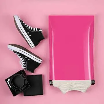 UCGOU Hot Pink Poly Mailers 14.5x19 100 Pack Self-Sealing
