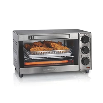 Hamilton Beach Air Fryer Oven, Fits 9” Pizza, 4 Slice Capacity