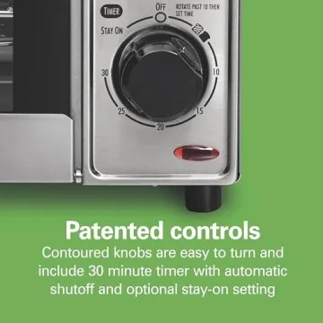 Hamilton Beach Air Fryer Oven, Fits 9” Pizza, 4 Slice Capacity