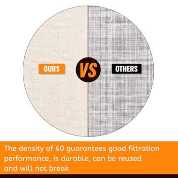 Extra Large(26"x22") Brew Bags for Home Brewing Wine, 100% Cotton Fine Mesh Cheesecloth Bags, Reusab...