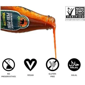 Lemon & Garlic Peri-Peri Hot Sauce | Vegan & Non-GMO | 5 fl oz