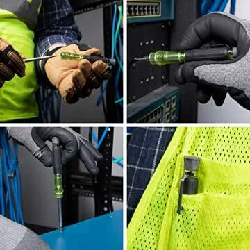 Klein Tools 32613 Multi-Bit Pocket Screwdriver for HVAC