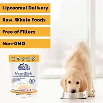 Veterinarian Approved Super Pet Nutrition - for Dogs and Cats - Liposomal Bovine Colostrum, Rich in ...