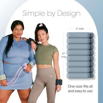 Bala Bangles 2 Pound Adjustable Wrist & Ankle Weights
