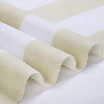 WILFA Extra Large Beach Towel - Oversized Mircofiber Beach Towel 40'' x 70'', XL Striped Lightweight Pool Towel, Big Cabana Swim Travel Towel for Adults Mens Women,Beige