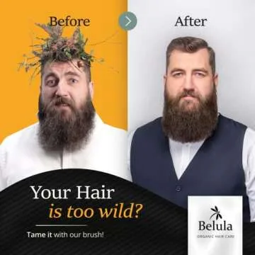 Belula Boar Bristle Hair Brush Set for Men - Soft Hair Brushes & Travel Bundle