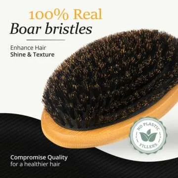 Belula Boar Bristle Brush Set for Men - Natural Grooming Essentials