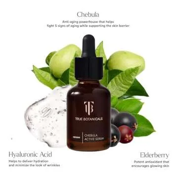 True Botanicals Chebula Active Serum | Optimizes Skins Collagen Levels | Anti-Aging Serum | Treats F...