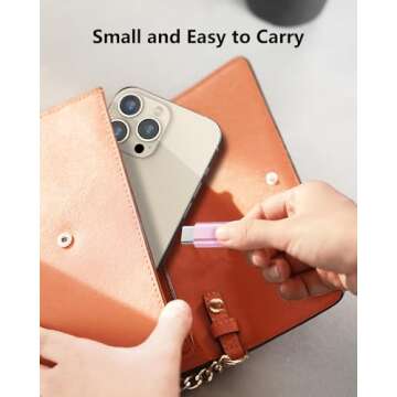 FQSH Lightning Female to USB-C Male Adapter for iPhone