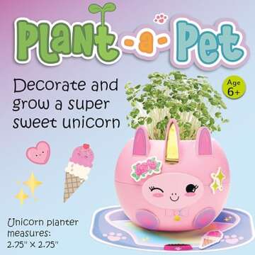 Creativity for Kids Plant-A-Pet: Unicorn, Stocking Stuffers for Kids, Unicorn Gifts for Girls