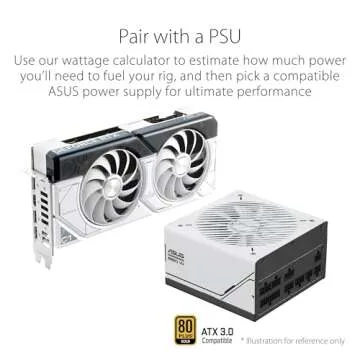 ASUS Dual GeForce RTX™ 4070 Super White OC Edition (PCIe 4.0, 12GB GDDR6X, DLSS 3, HDMI 2.1a, DisplayPort 1.4a, 2.56-Slot Design, Axial-tech Fan Design, Auto-Extreme Technology, and More)