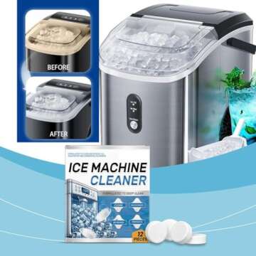 Ice Machine Cleaner Maker Descaler, 12 Clean Tablets for Fresh Tasting Ice