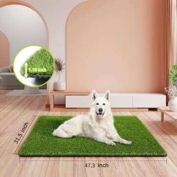 CooZero Artificial Grass, Professional Dog Grass Mat, Potty Training Rug and Replacement Turf Outdoo...