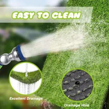 CooZero Artificial Grass, Professional Dog Grass Mat, Potty Training Rug and Replacement Turf Outdoor Rug Patio Lawn Decoration, Easy to Clean with Drainage Holes(47.3x31.5 inches)