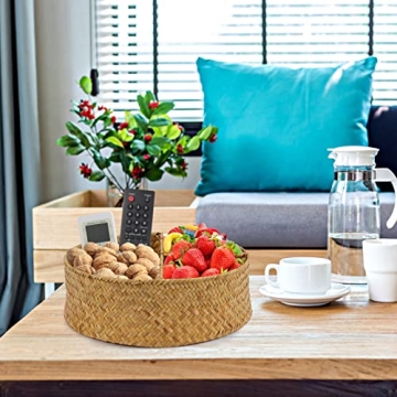 YIFANZHIBIAN Eco-Friendly Rattan Storage Basket with Lid