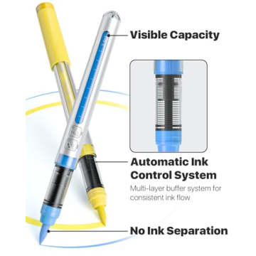 JusArt Acrylic Paint Markers Brush Tip Set of 30 Colors