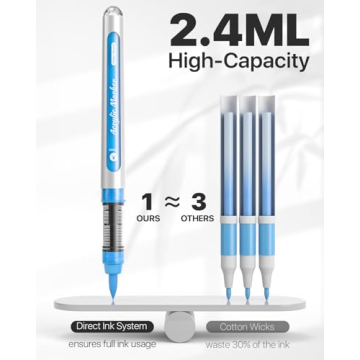 JusArt Acrylic Paint Markers Brush Tip Set of 30 Colors