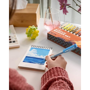 JusArt Acrylic Paint Markers Brush Tip Set of 30 Colors