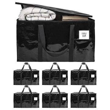 BAG-THAT! 6-Pack XL Moving Bags - Waterproof, Heavy Duty Storage