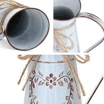 Yoillione Vintage Light Blue Jug Vase for Home Decor