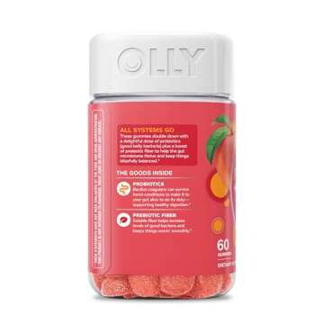 OLLY Probiotic + Prebiotic Gummies for Digestive Health