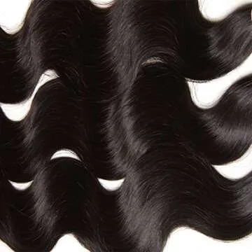 UNice Hair Icenu Series 8a Indian Body Wave Virgin Hair 3 Bundles, 100% Unprocessed Human Hair Extensions Weave Natural Color (16 18 20 inches)