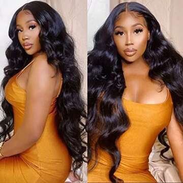 UNice Hair Icenu Series 8a Indian Body Wave Virgin Hair 3 Bundles, 100% Unprocessed Human Hair Extensions Weave Natural Color (16 18 20 inches)