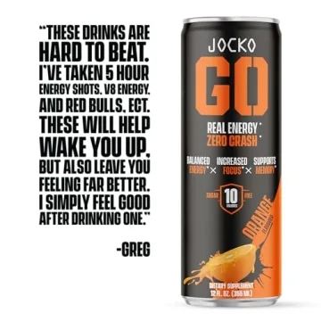 Jocko GO Afterburner Orange Energy Drink 12 Pack